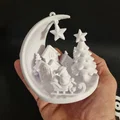 Cảnh Làng Mạc Mùa Đông Của Ông Già Noel - Vật Trang Trí Cây Thông Noel - Thumbnail 1