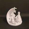 Cảnh Làng Mạc Mùa Đông Của Ông Già Noel - Vật Trang Trí Cây Thông Noel - Thumbnail 3