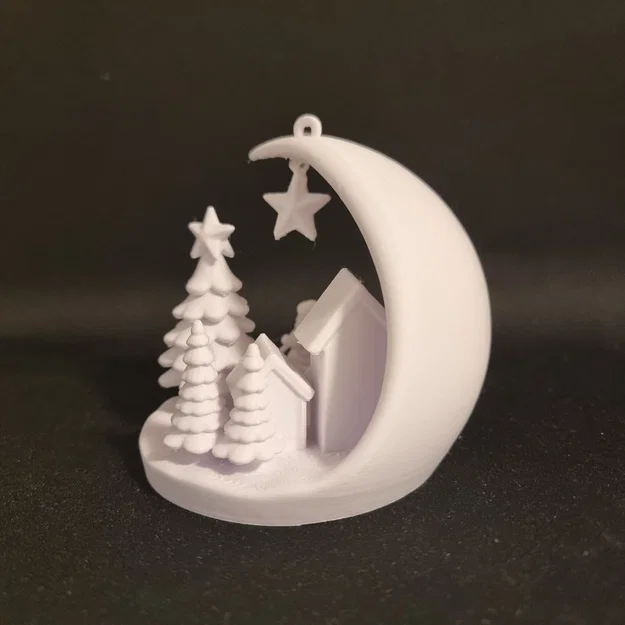 Cảnh Làng Mạc Mùa Đông Của Ông Già Noel - Vật Trang Trí Cây Thông Noel - Image 5