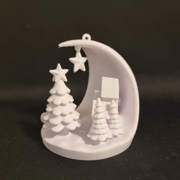 Cảnh Làng Mạc Mùa Đông Của Ông Già Noel - Vật Trang Trí Cây Thông Noel - Image 6