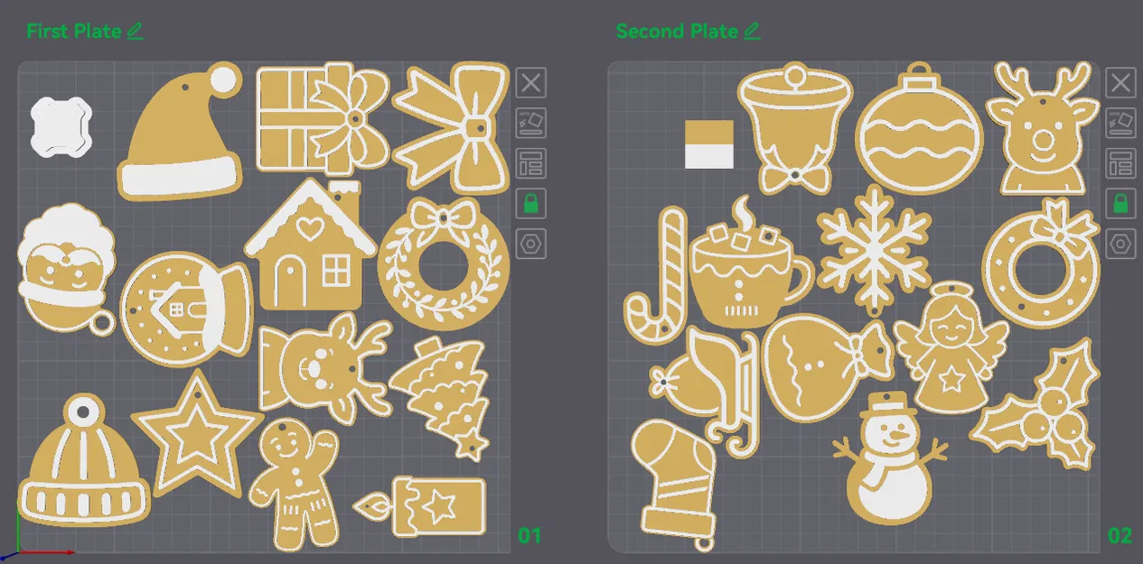 Đồ Trang Trí Bánh Giáng Sinh (26 món) - Image 4