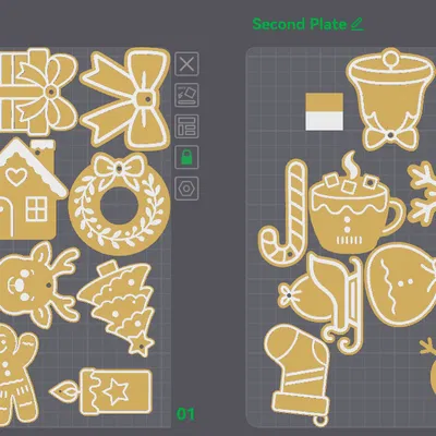 Đồ Trang Trí Bánh Giáng Sinh (26 món)