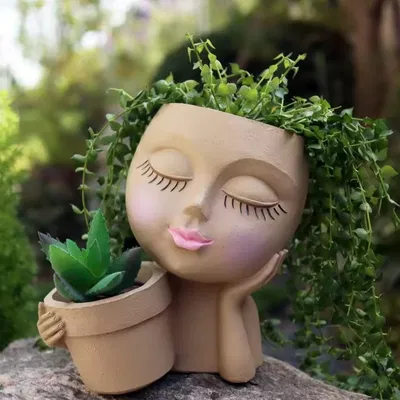 Chậu Hoa "DONNA SOGNO FIORITO" - Bình Hoa Cô Gái Đang Mơ Mộng