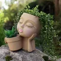 Chậu Hoa "DONNA SOGNO FIORITO" - Bình Hoa Cô Gái Đang Mơ Mộng - Thumbnail 2