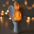 Thiên thần Giáng Sinh mang ánh sáng - Chân nến Tealight - Thumbnail 2