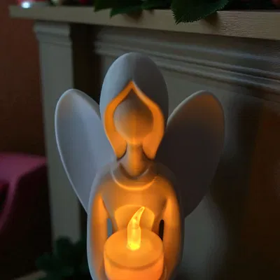 Thiên thần Giáng Sinh mang ánh sáng - Chân nến Tealight