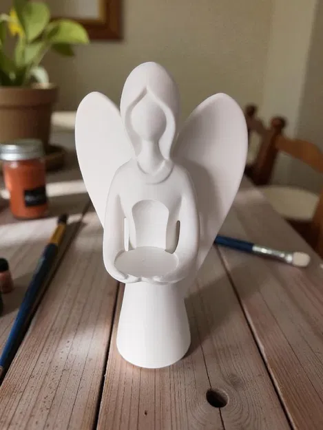 Thiên thần Giáng Sinh mang ánh sáng - Chân nến Tealight - Image 7