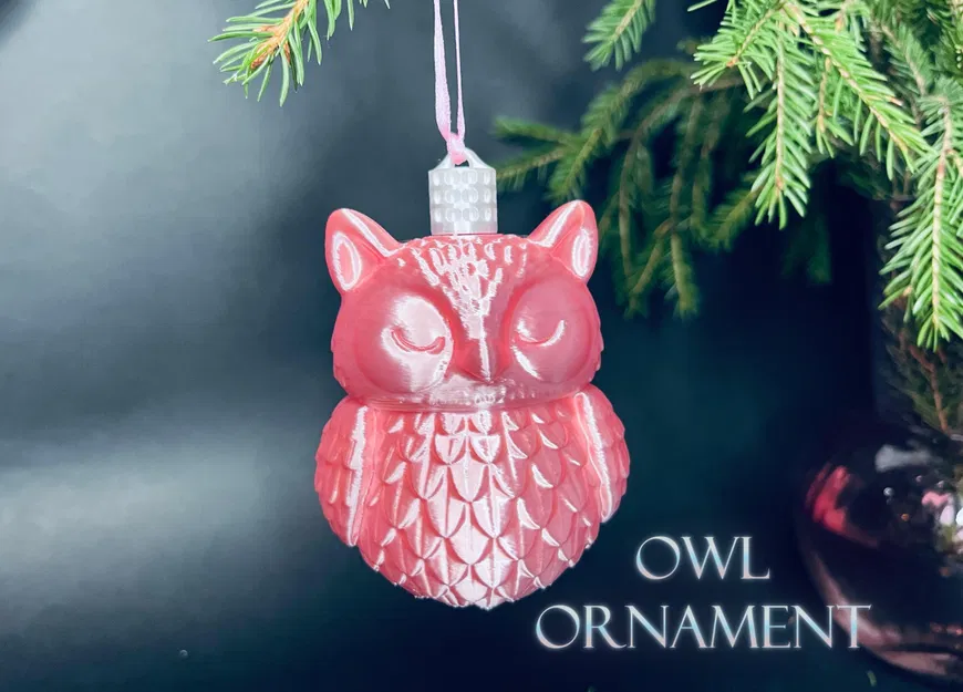 Móc treo cây thông Noel hình cú - bộ sưu tập 2025 - Image 1