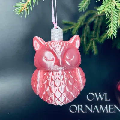 Móc treo cây thông Noel hình cú - bộ sưu tập 2025