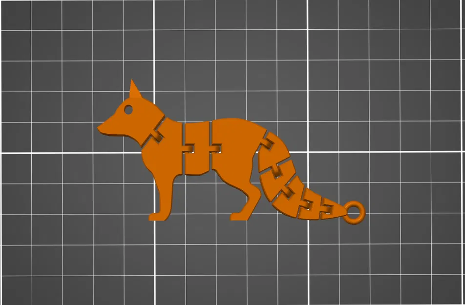 Cáo Khớp Nối – Động Vật In 3D Có Thể Tạo Dáng - Image 1