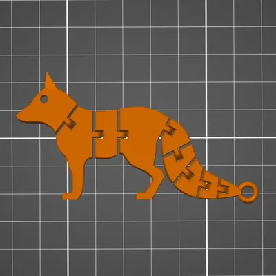 Cáo Khớp Nối – Động Vật In 3D Có Thể Tạo Dáng