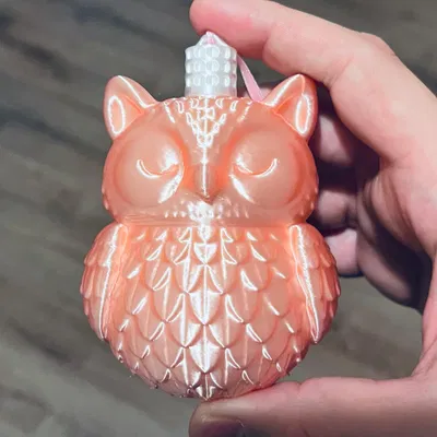 Móc treo cây thông Noel hình cú - bộ sưu tập 2025