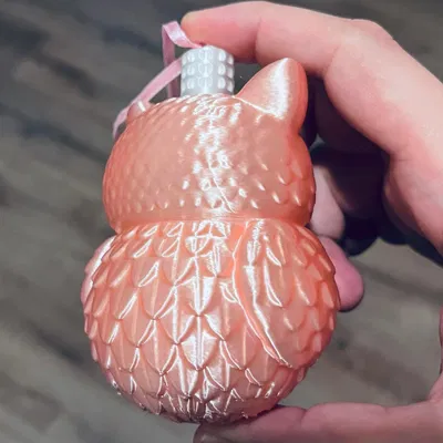 Móc treo cây thông Noel hình cú - bộ sưu tập 2025