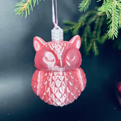 Móc treo cây thông Noel hình cú - bộ sưu tập 2025