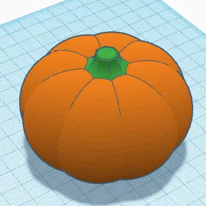 Bí Ngô - Vật Trang Trí Halloween In 3D