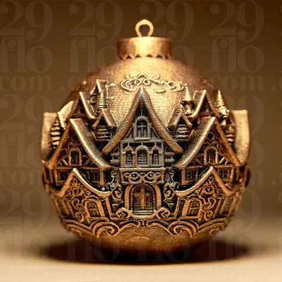 Quả Cầu Trang Trí Giáng Sinh - Làng