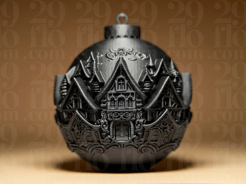 Quả Cầu Trang Trí Giáng Sinh - Làng - Image 3