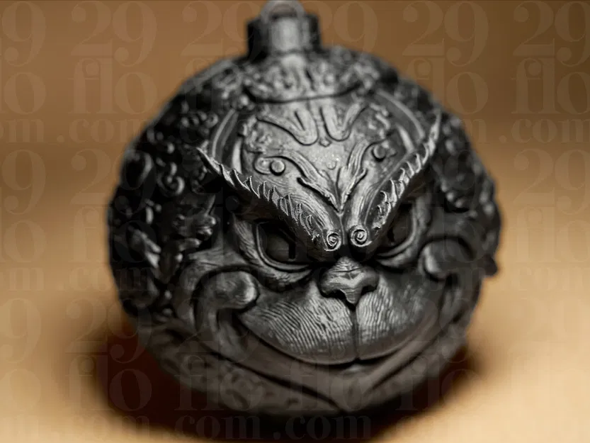 Trái Châu Trang Trí Giáng Sinh Hình Grinch - Image 2