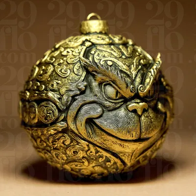 Trái Châu Trang Trí Giáng Sinh Hình Grinch