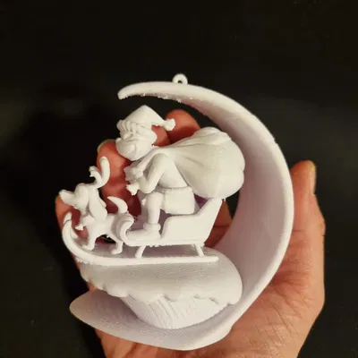 Móc Treo Xe Trượt Tuyết Cảm Hứng Từ Grinch