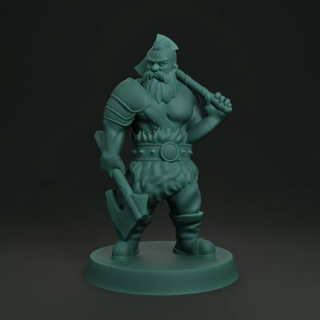 Chiến Binh Man Tộc FDM In Không Cần Support - Image 1