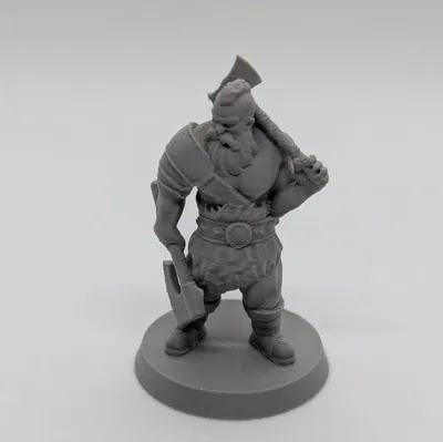 Chiến Binh Man Tộc FDM In Không Cần Support