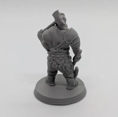 Chiến Binh Man Tộc FDM In Không Cần Support