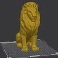 Sư Tử Hoàng Gia Low-Poly – Phiên Bản Để Bàn - Thumbnail 2