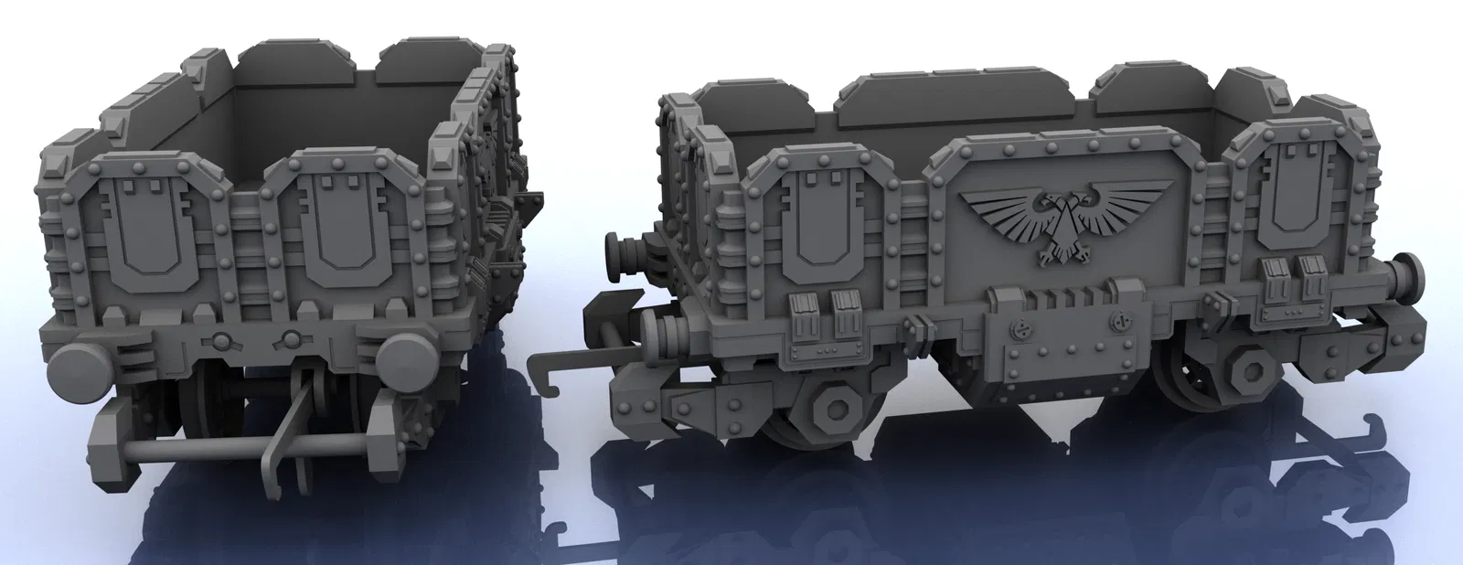 Tàu Hơi Nước OO - Phễu Cao Vừa - Phong Cách Warhammer - Image 1