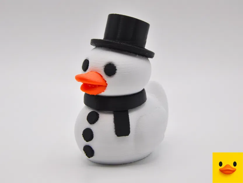 Vịt Người Tuyết - Mẫu In 3D Miễn Phí Hàng Tuần - Image 1