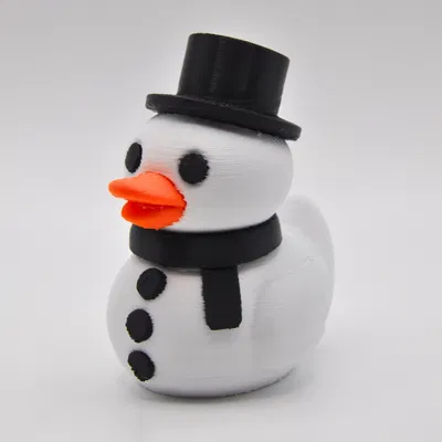 Vịt Người Tuyết - Mẫu In 3D Miễn Phí Hàng Tuần