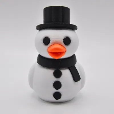 Vịt Người Tuyết - Mẫu In 3D Miễn Phí Hàng Tuần