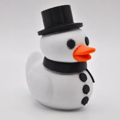 Vịt Người Tuyết - Mẫu In 3D Miễn Phí Hàng Tuần