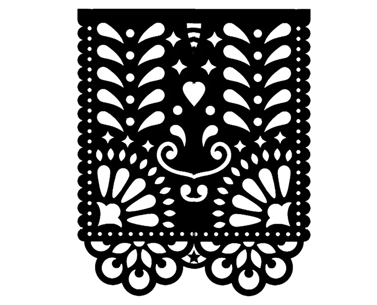 Mẫu Papel Picado cho Lễ Dia De Los Muertos (Ngày của Người Chết) - Image 5