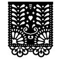 Mẫu Papel Picado cho Lễ Dia De Los Muertos (Ngày của Người Chết) - Thumbnail 5