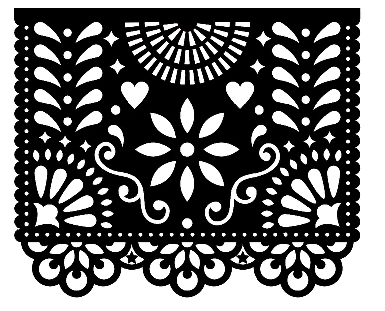 Mẫu Papel Picado cho Lễ Dia De Los Muertos (Ngày của Người Chết) - Image 6