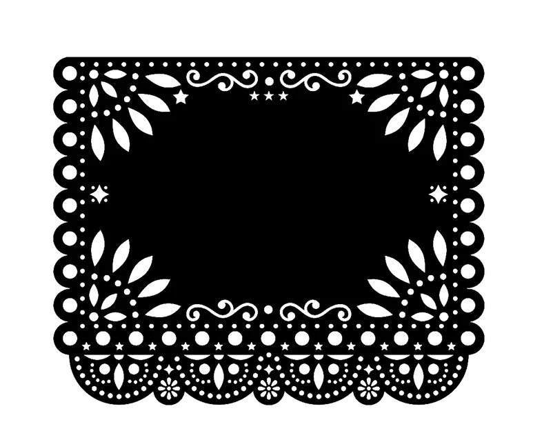 Mẫu Papel Picado cho Lễ Dia De Los Muertos (Ngày của Người Chết) - Image 7
