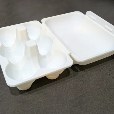 Hộp Đựng Trứng (6 quả và 4 quả) - Bản Lề - Xếp Chồng - In Liền