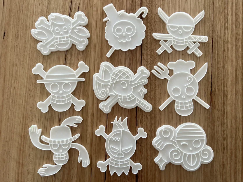 Khuôn Cắt Bánh Quy & Dấu Jolly Roger One Piece - Image 1