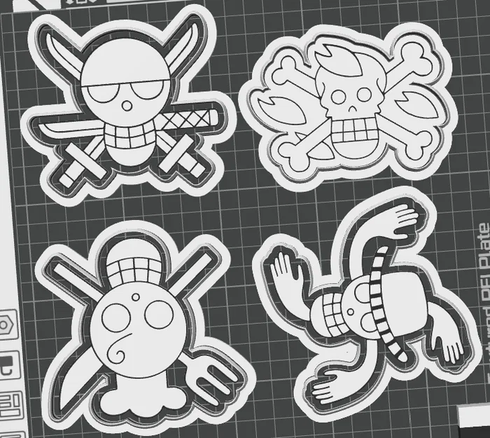 Khuôn Cắt Bánh Quy & Dấu Jolly Roger One Piece - Image 3