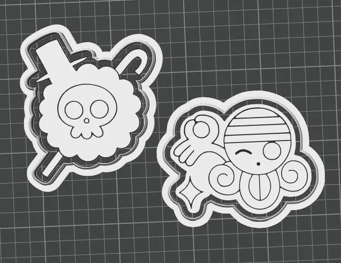 Khuôn Cắt Bánh Quy & Dấu Jolly Roger One Piece - Image 4