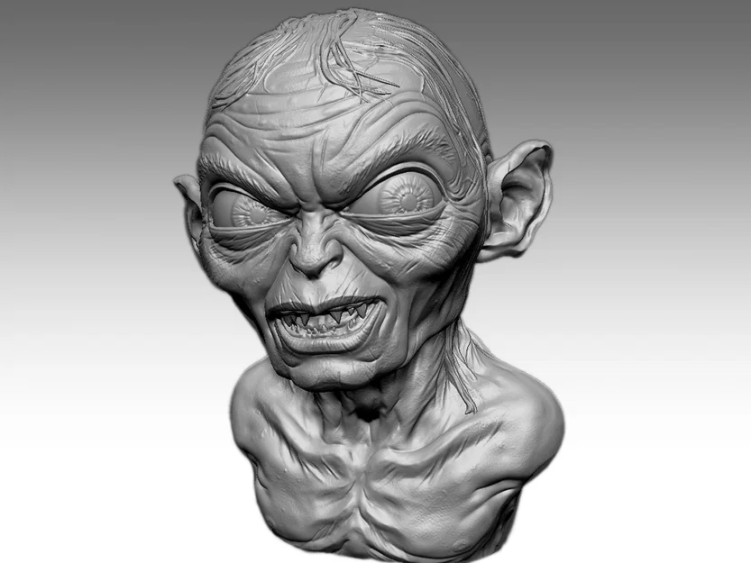 Tượng Bán Thân Golum Chúa Tể Những Chiếc Nhẫn - Image 6