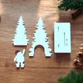 Mô hình trang trí Ông Già Noel với giá đỡ nến LED - Thumbnail 4