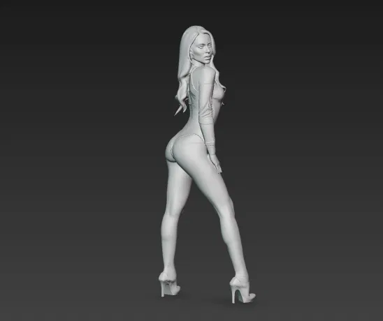 Cyber Woman Pose STL - Mô hình Nữ Tương Lai In 3D - Image 1