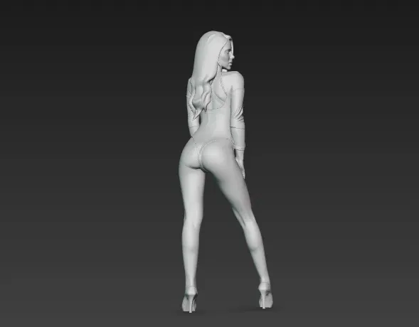 Cyber Woman Pose STL - Mô hình Nữ Tương Lai In 3D - Image 2