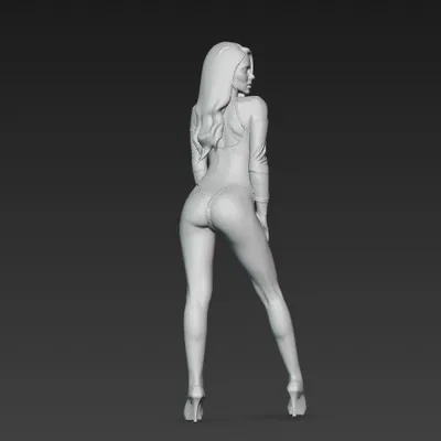 Cyber Woman Pose STL - Mô hình Nữ Tương Lai In 3D