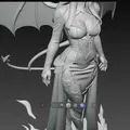 Nữ Hoàng Quỷ - Mô Hình Succubus Fantasy In 3D Có Cánh và Lửa - Thumbnail 4