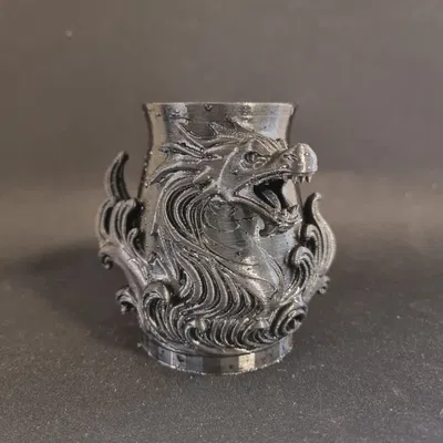 Bình Rồng Đen Tinh Xảo