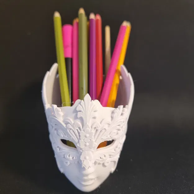 Mặt nạ trang trí làm chỗ cắm bút/kẹo - Image 4