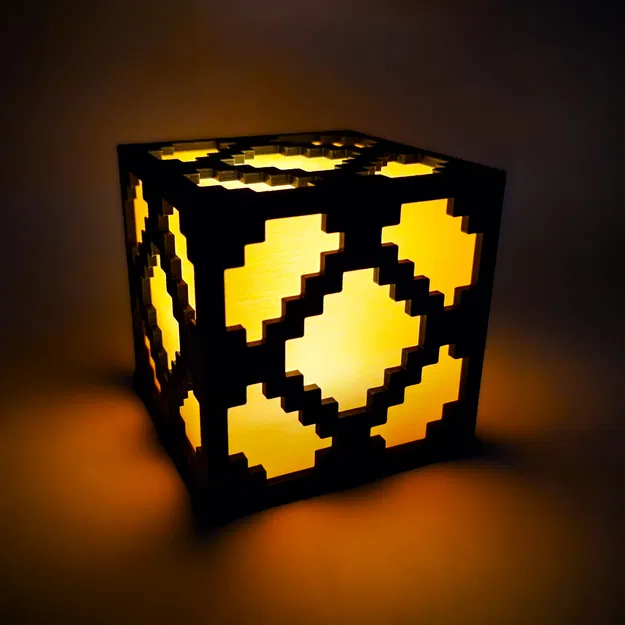 Đèn Redstone Minecraft - Đèn Tealight Bambu (không cần keo) - Image 1